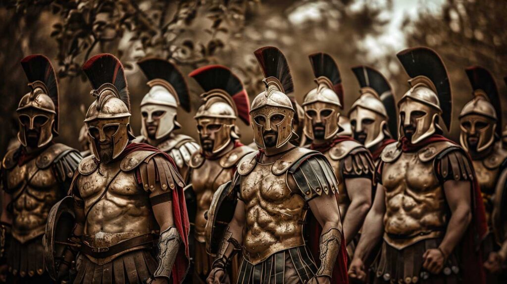 Sticker Le Roi Leonidas des 300 soldats spartiates